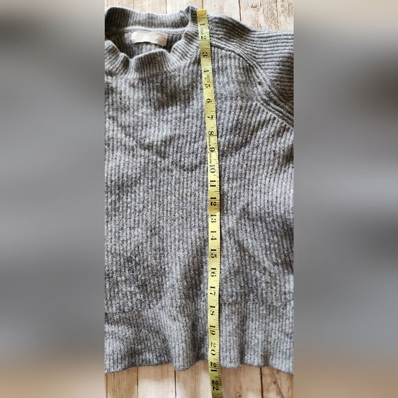 Everlane 40% wool blend sweater ribbed gray women's Large cozy - Picture 3 of 6